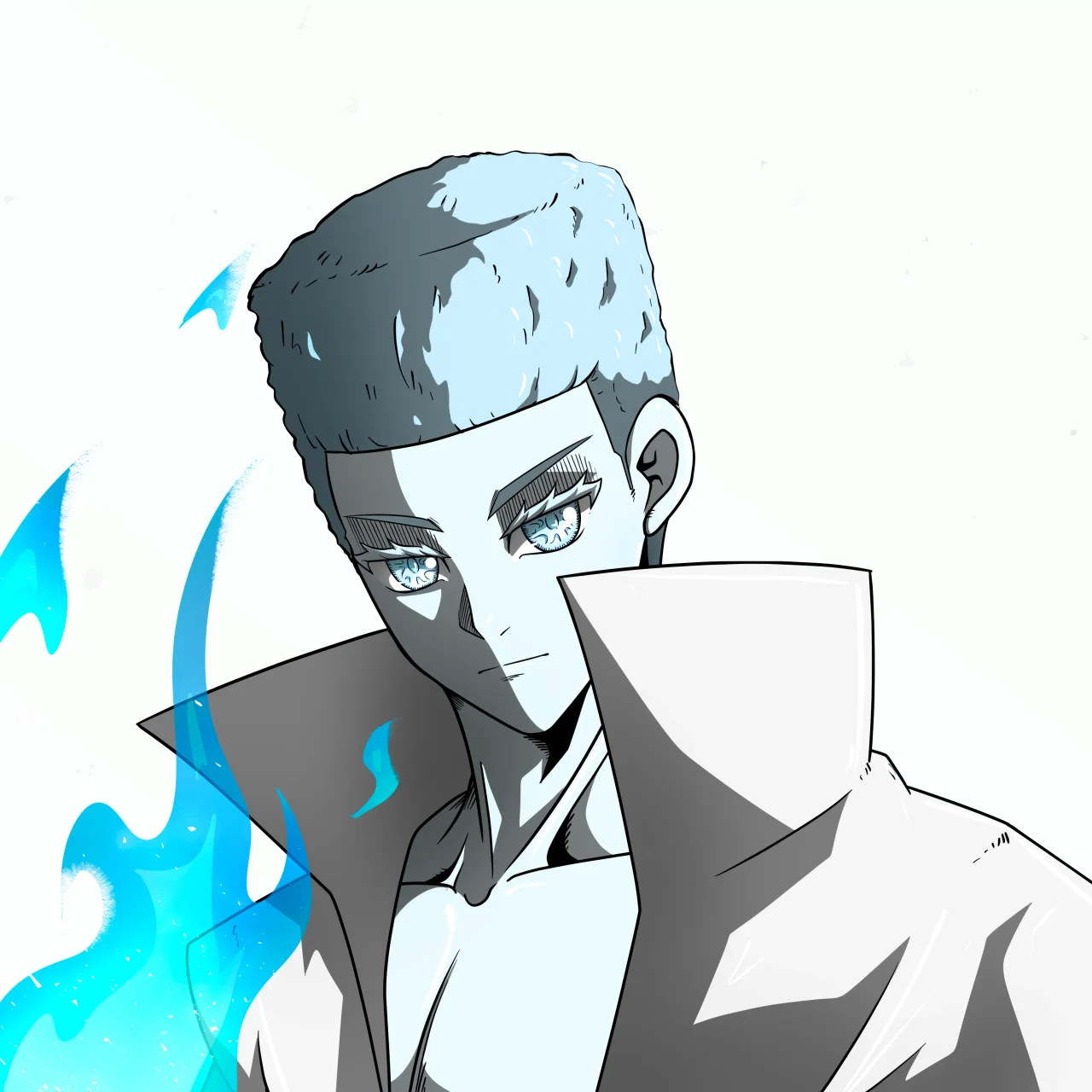 ALIEN #107. Alienzone digital collectible artwork. Eyes: Jûtenteki; Hair: Shikakui; Mark: None.