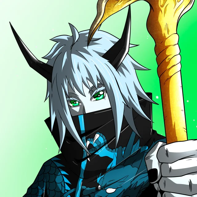 ALIEN #116. Alienzone digital collectible artwork. Eyes: Kôhaimoku; Hair: Akuma; Mark: None.