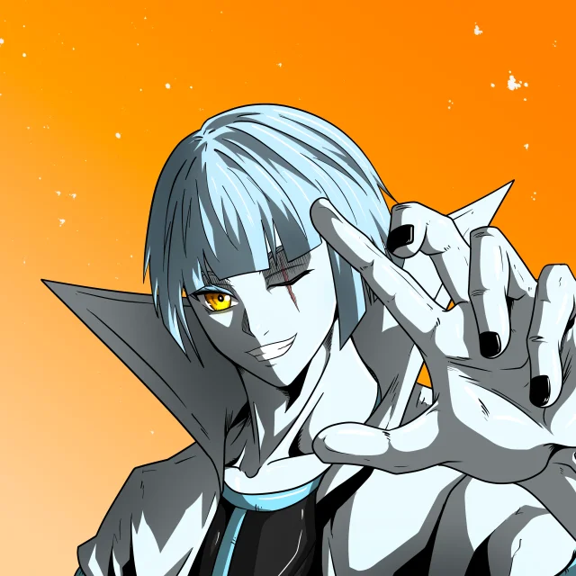 ALIEN #125. Alienzone digital collectible artwork. Eyes: Furukizu; Hair: Taregami; Mark: None.