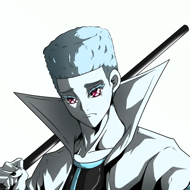 ALIEN #13. Alienzone digital collectible artwork. Eyes: Shinmoku; Hair: Shikakui; Mark: None.
