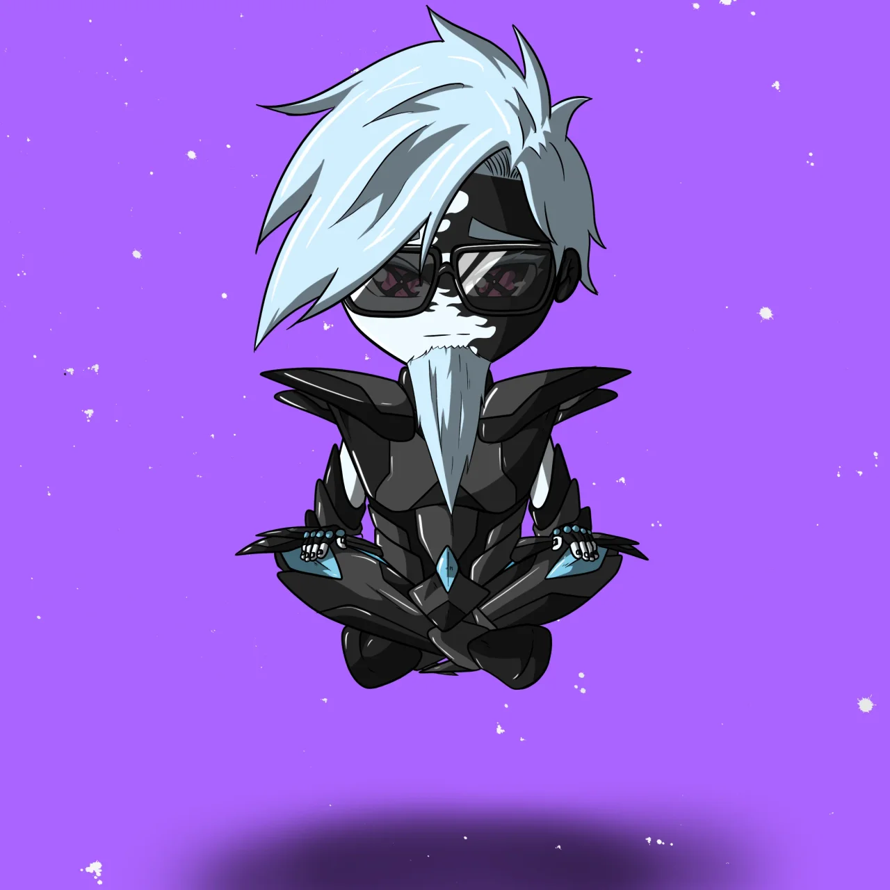 ALIEN #144. Alienzone NFT Chibi artwork.