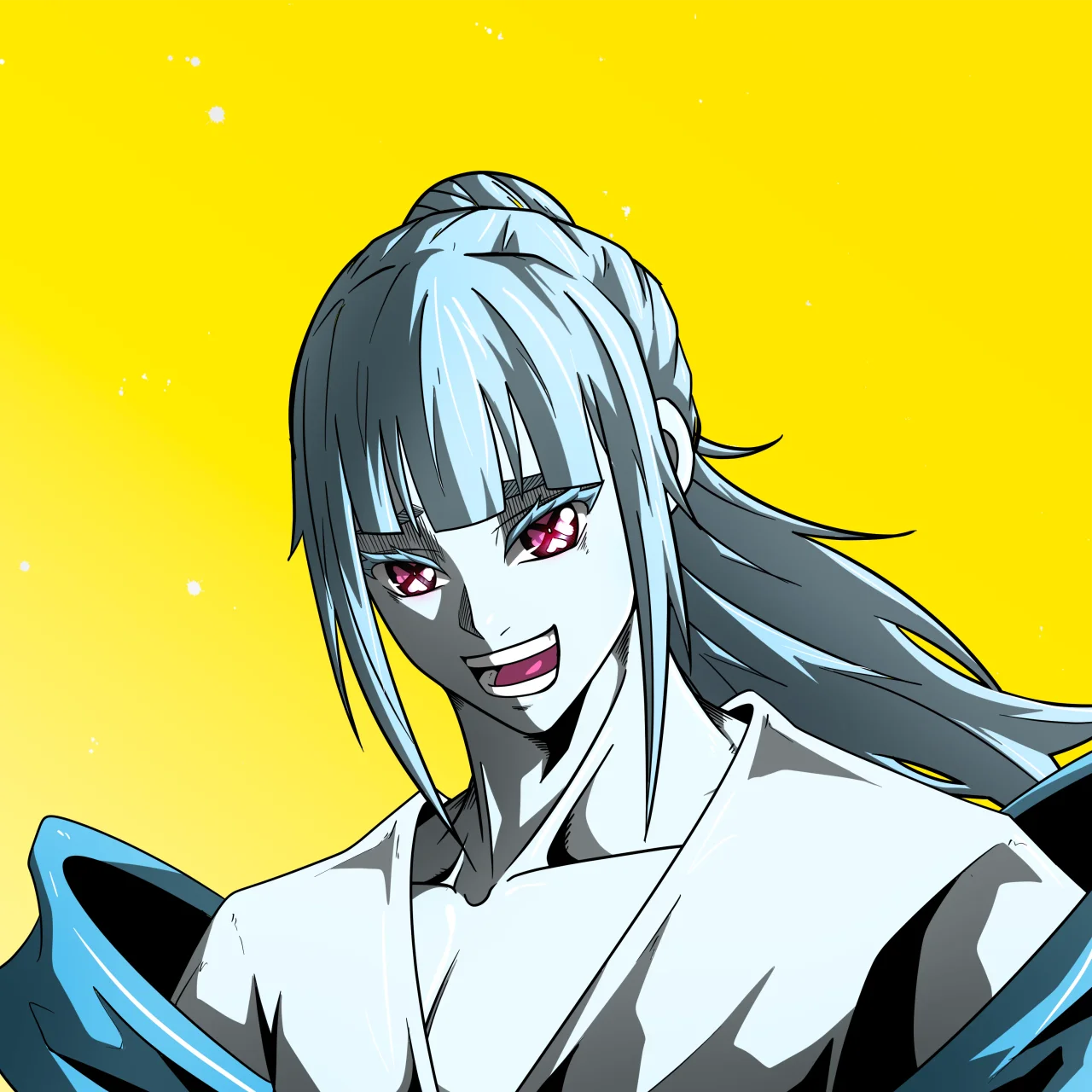 ALIEN #145. Alienzone digital collectible artwork. Eyes: Shinmoku; Hair: Kêkan II; Mark: None.