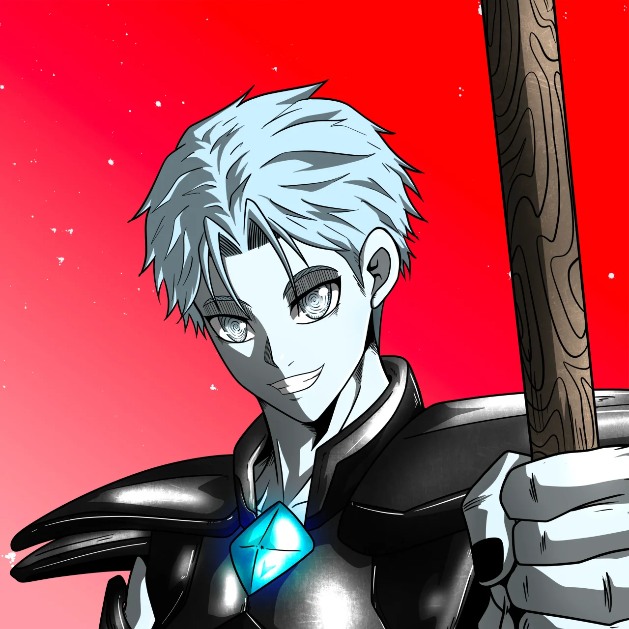 ALIEN #151. Alienzone digital collectible artwork. Eyes: Konran; Hair: Ikemen; Mark: None.