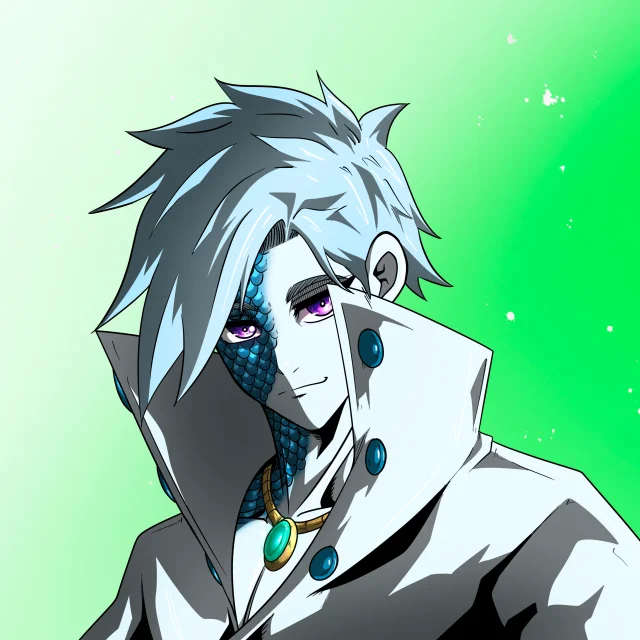 ALIEN #165. Alienzone digital collectible artwork. Eyes: Futâime; Hair: Migime; Mark: Shinrin.