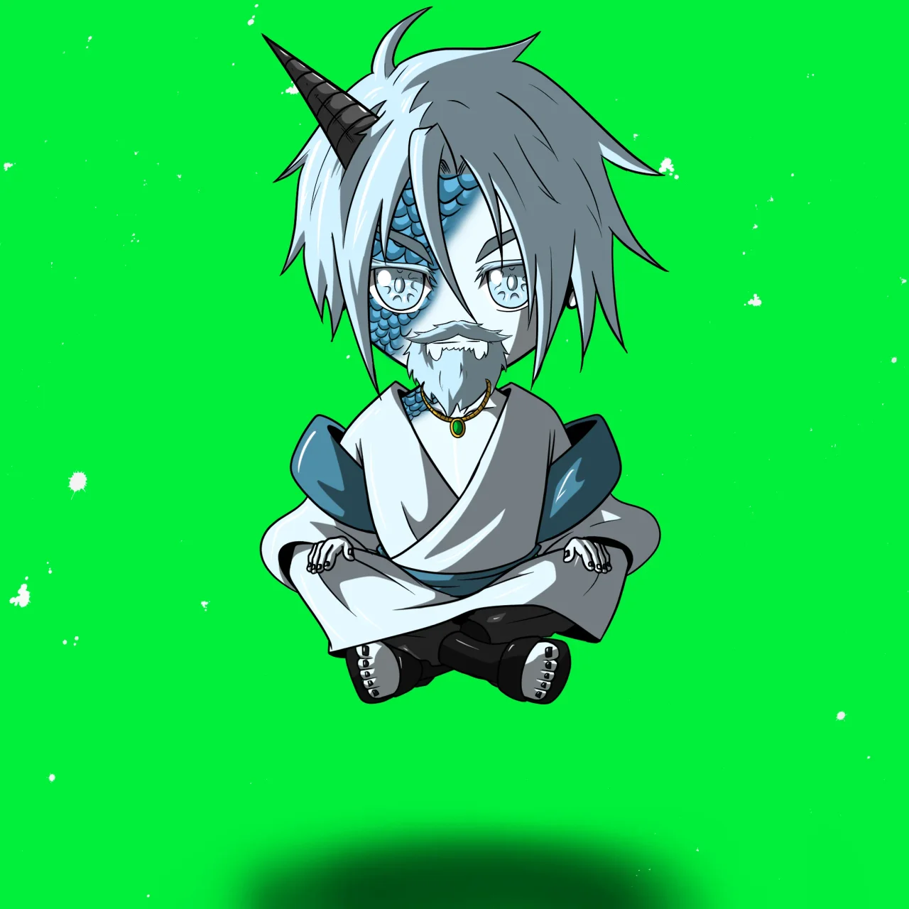 ALIEN #171. Alienzone NFT Chibi artwork.