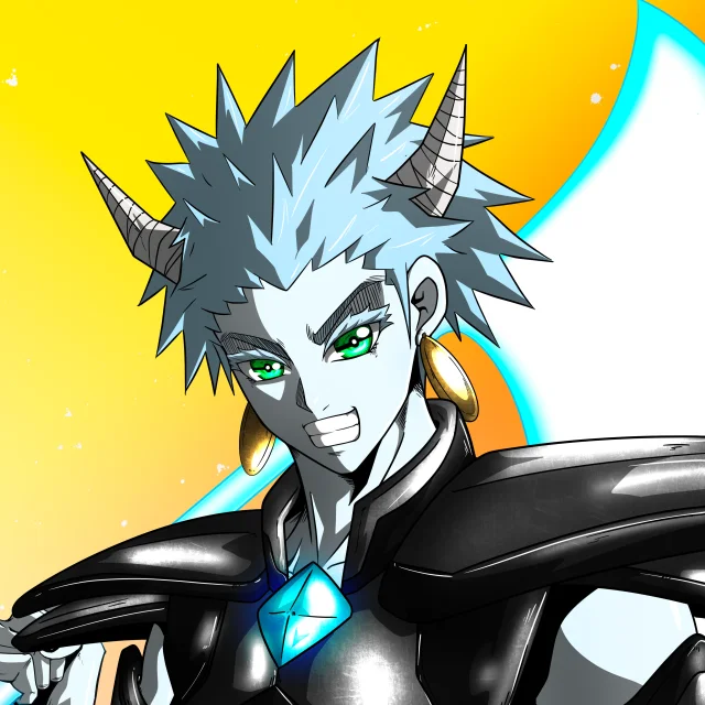 ALIEN #172. Alienzone digital collectible artwork. Eyes: Kôhaimoku; Hair: Hôkaben; Mark: None.