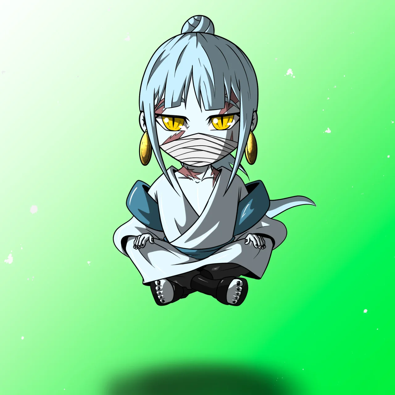ALIEN #174. Alienzone NFT Chibi artwork.