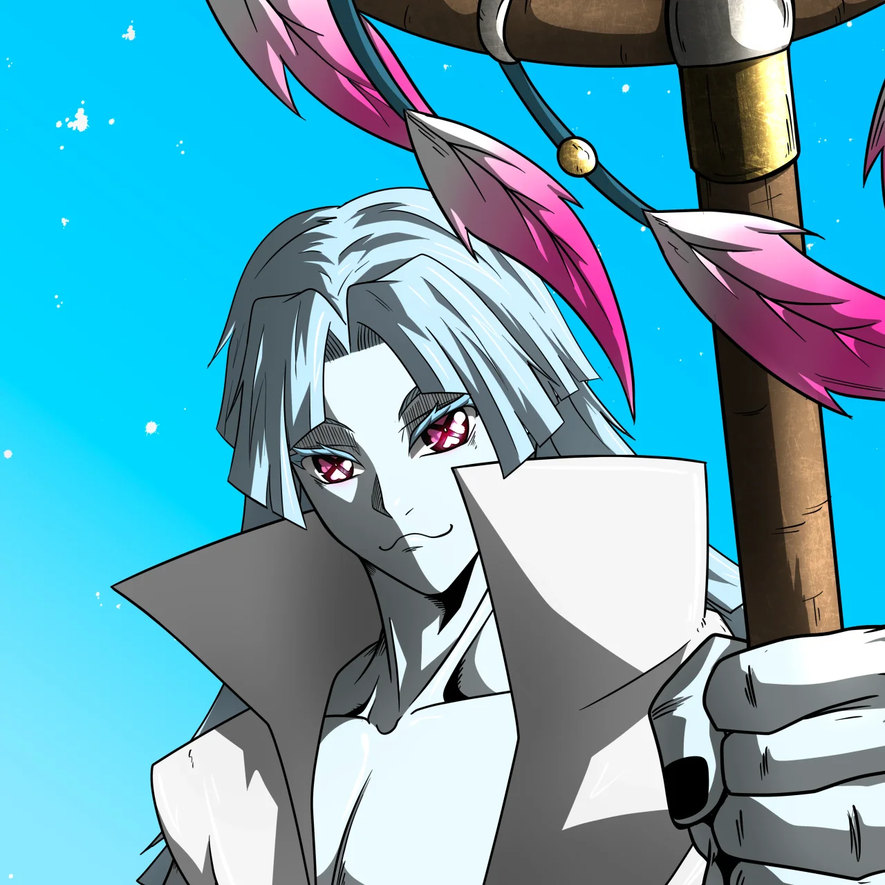 ALIEN #186. Alienzone digital collectible artwork. Eyes: Shinmoku; Hair: Zenbatsu II; Mark: None.