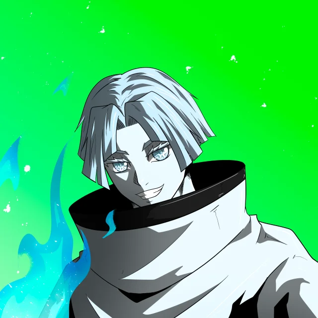 ALIEN #194. Alienzone digital collectible artwork. Eyes: Jûtenteki; Hair: Zenbatsu; Mark: None.