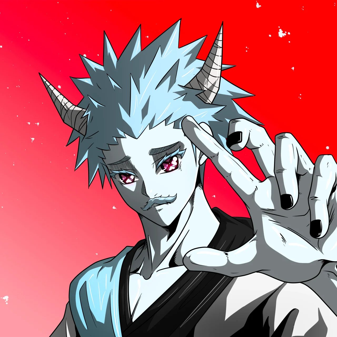 ALIEN #217. Alienzone digital collectible artwork. Eyes: Shinmoku; Hair: Hôkaben; Mark: None.