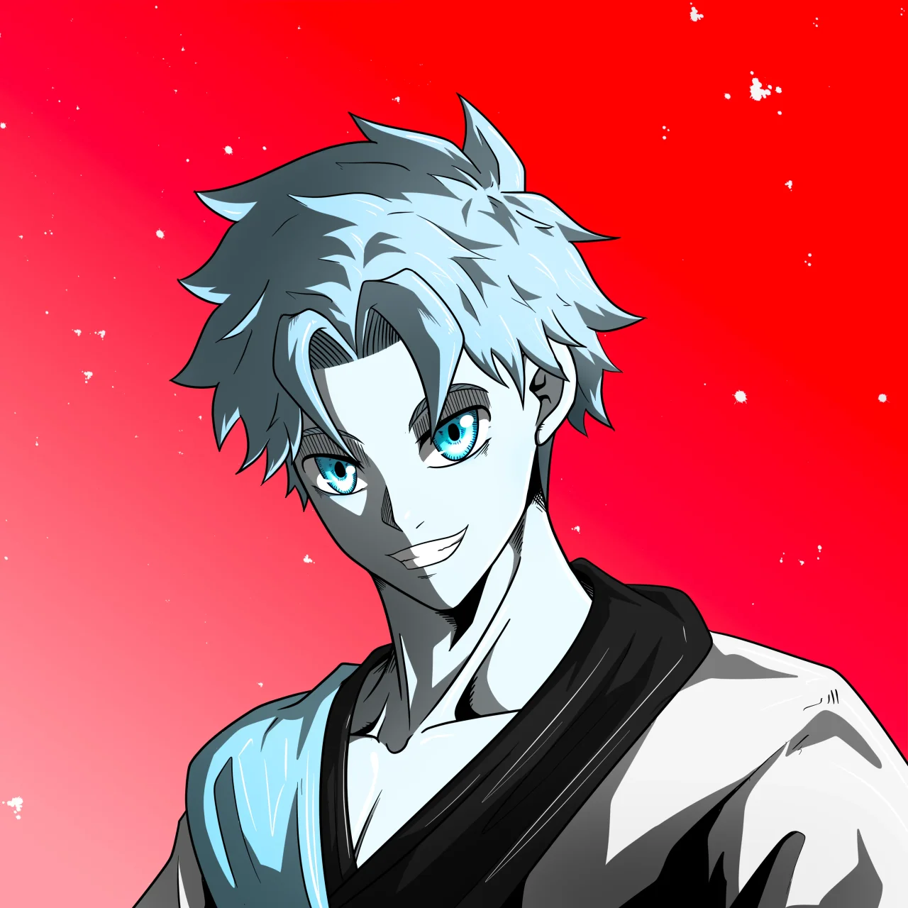 ALIEN #23. Alienzone digital collectible artwork. Eyes: Sêmoku; Hair: Hankôteki; Mark: None.