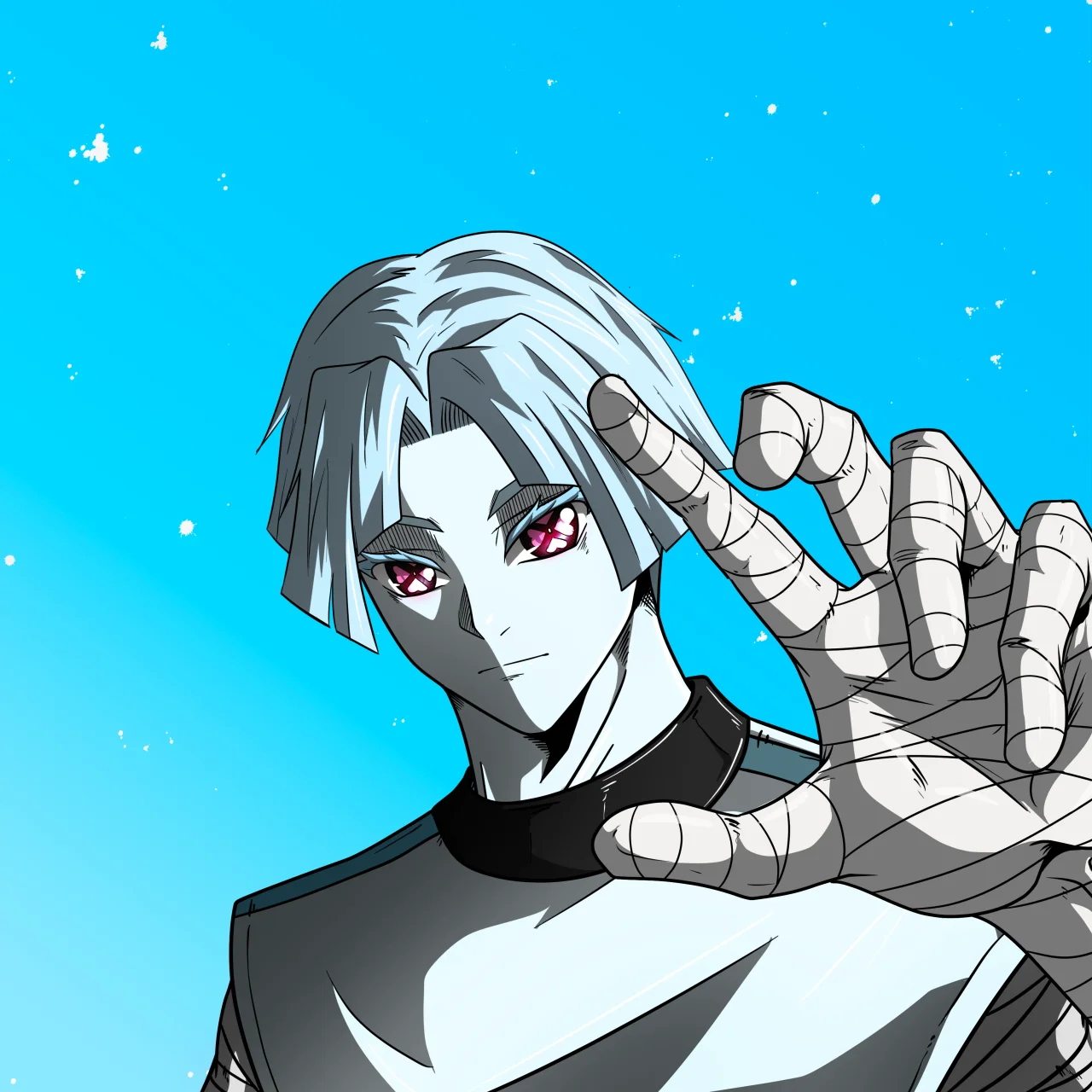 ALIEN #24. Alienzone digital collectible artwork. Eyes: Shinmoku; Hair: Zenbatsu; Mark: None.