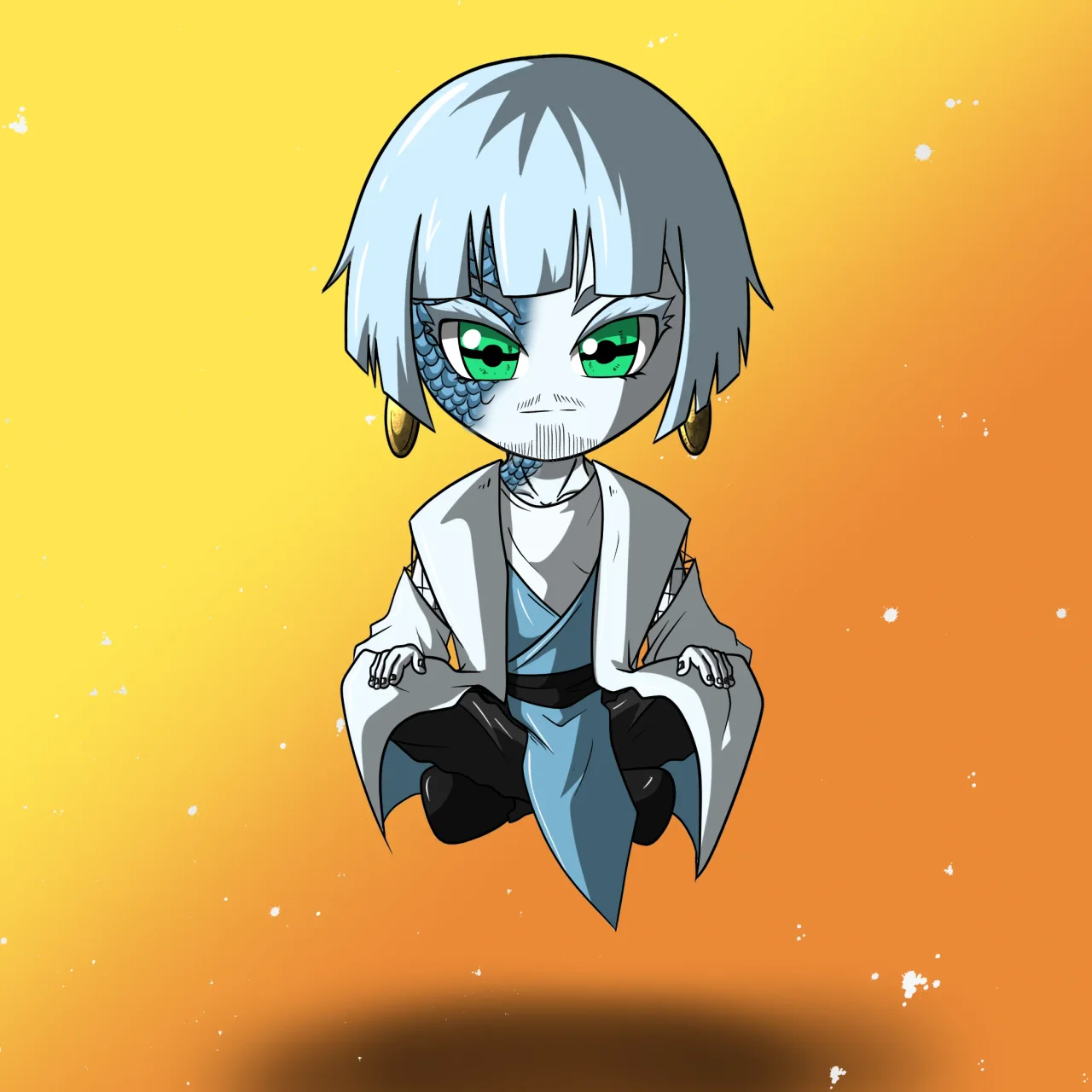 ALIEN #25. Alienzone NFT Chibi artwork.