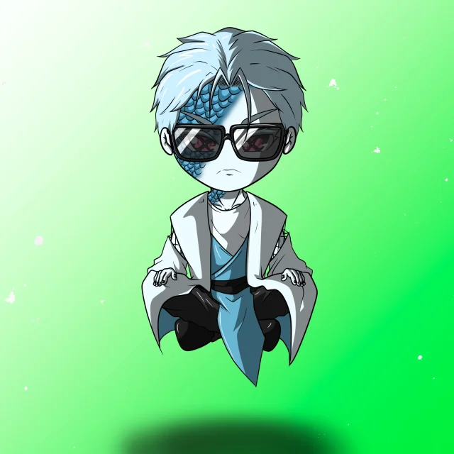 ALIEN #258. Alienzone NFT Chibi artwork.