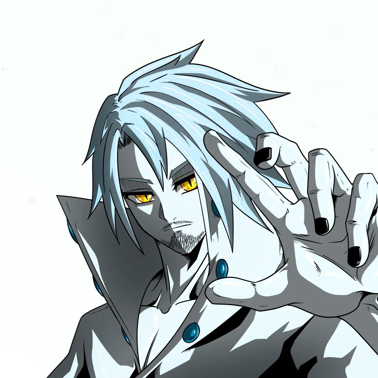ALIEN #260. Illustration du NFT Alienzone. Eyes: Ryôshi; Hair: Bôshuku; Mark: None.