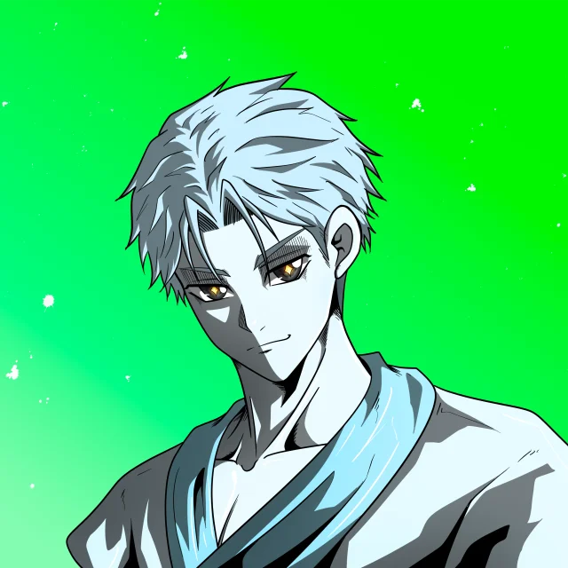 ALIEN #265. Alienzone digital collectible artwork. Eyes: Myôri; Hair: Ikemen; Mark: None.