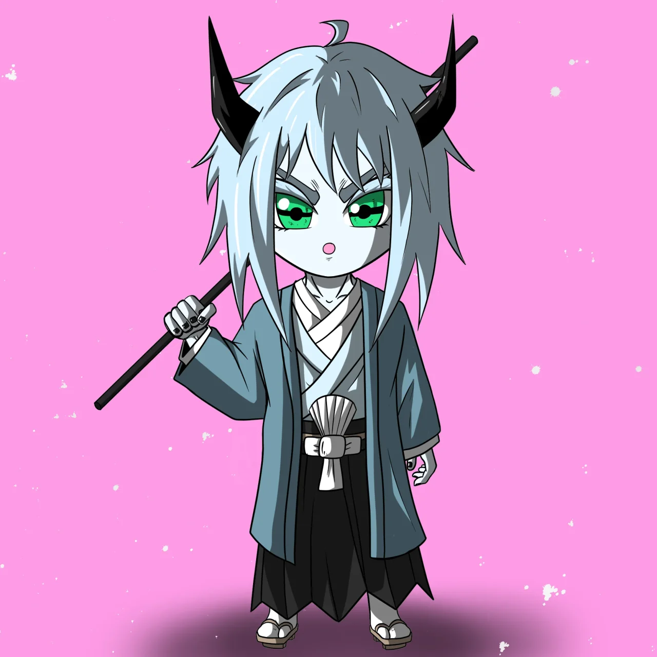 ALIEN #27. Alienzone NFT Chibi artwork.
