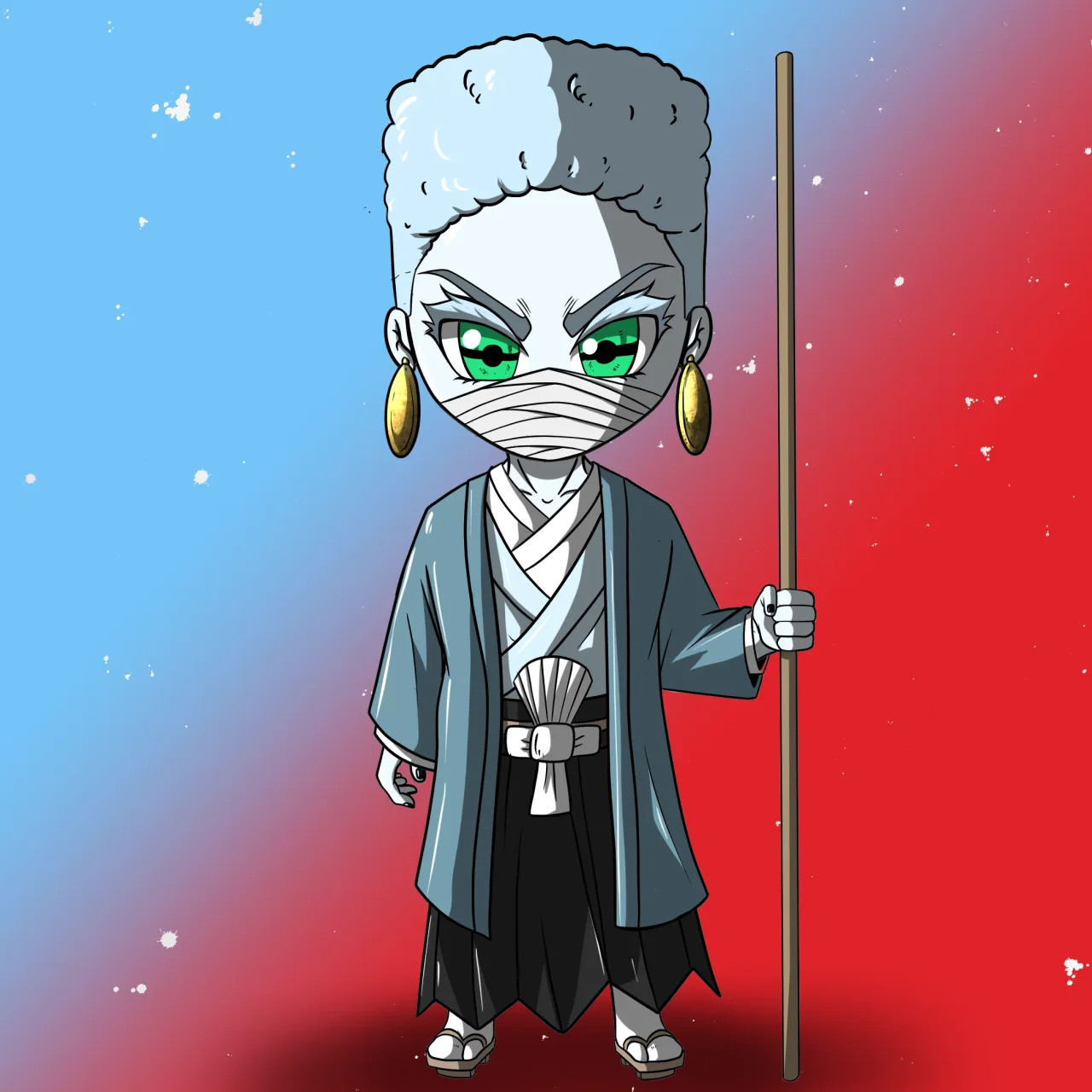 ALIEN #285. Version Chibi du NFT Alienzone.