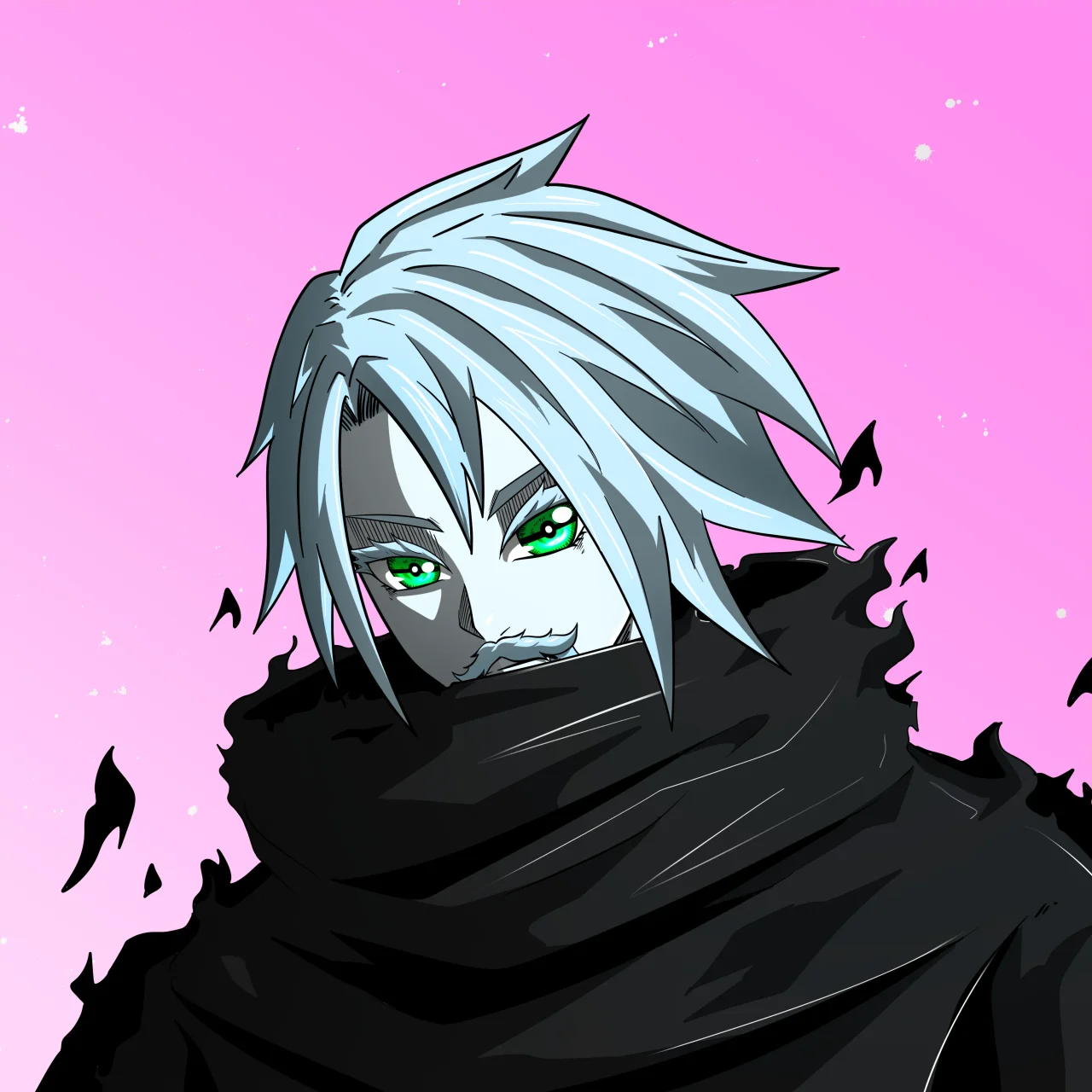 ALIEN #286. Alienzone digital collectible artwork. Eyes: Kôhaimoku; Hair: Bôshuku; Mark: None.