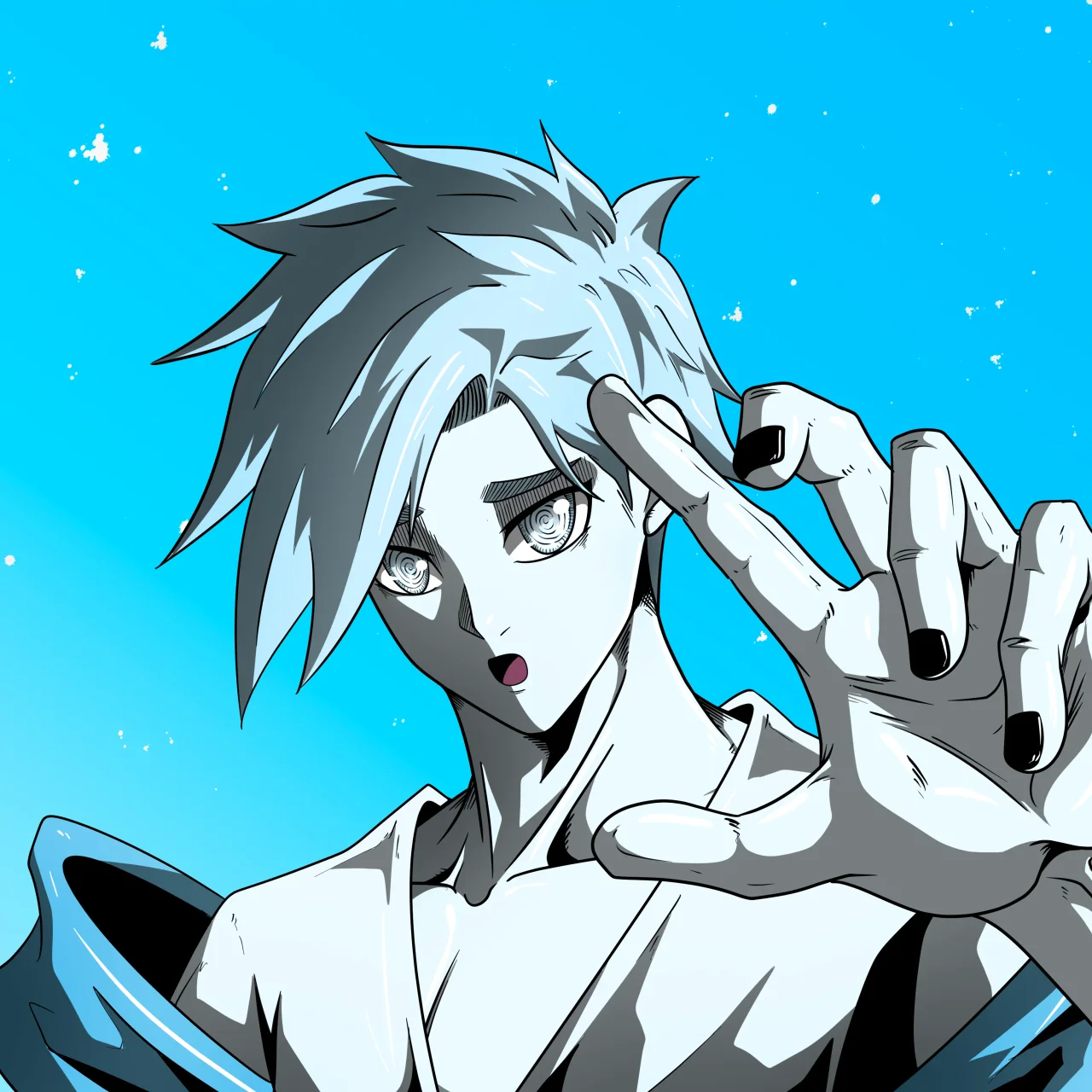 ALIEN #290. Alienzone digital collectible artwork. Eyes: Konran; Hair: Migime; Mark: None.