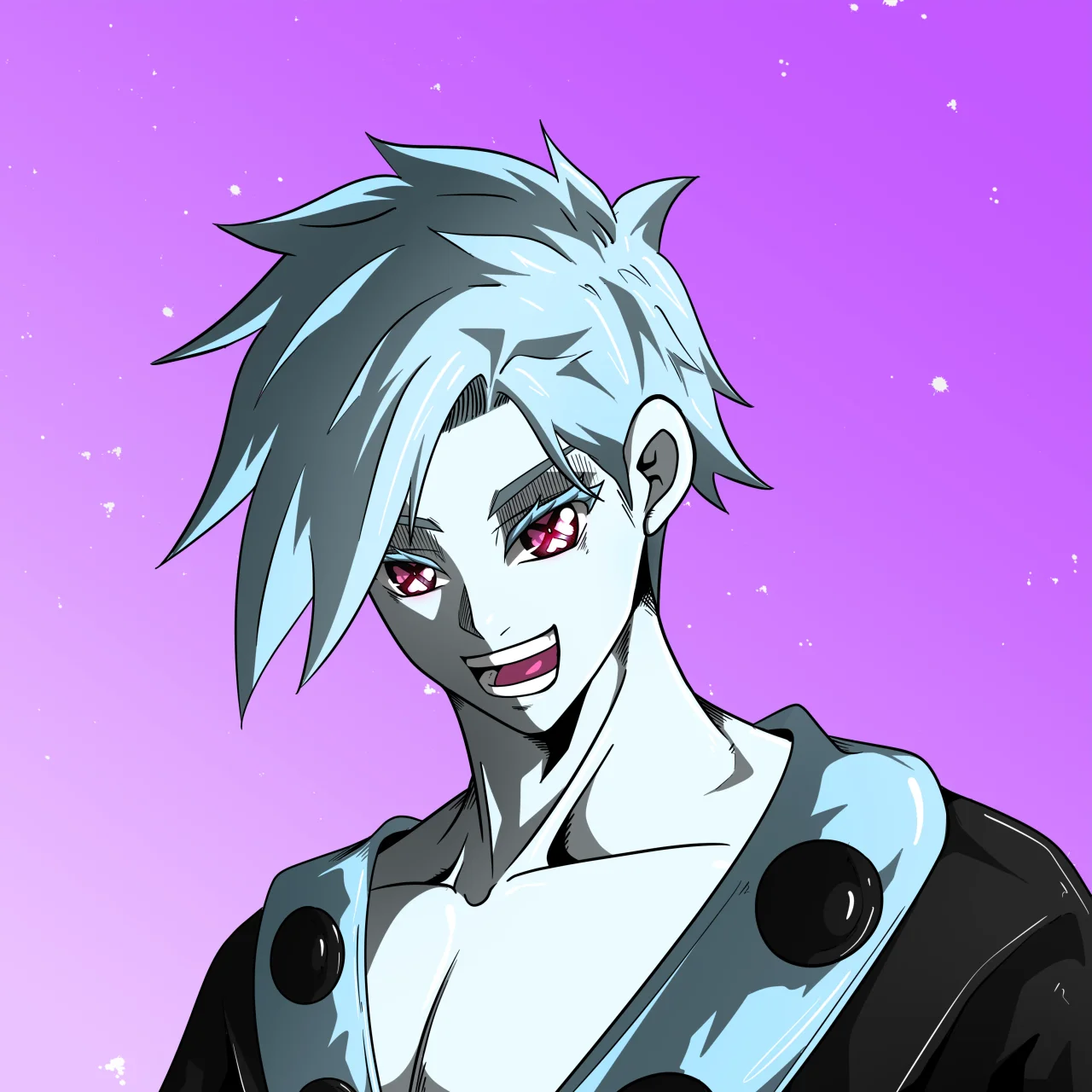 ALIEN #297. Alienzone digital collectible artwork. Eyes: Shinmoku; Hair: Migime; Mark: None.