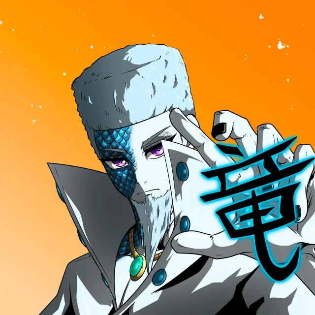 ALIEN #302. Alienzone digital collectible artwork. Eyes: Futâime; Hair: Shikakui; Mark: Shinrin.