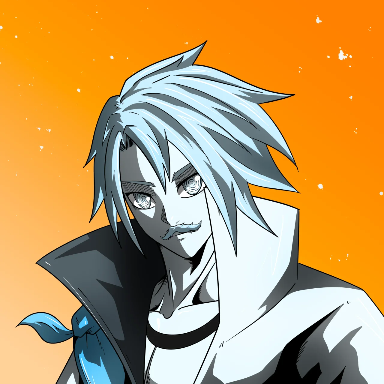 ALIEN #303. Alienzone digital collectible artwork. Eyes: Konran; Hair: Bôshuku; Mark: None.
