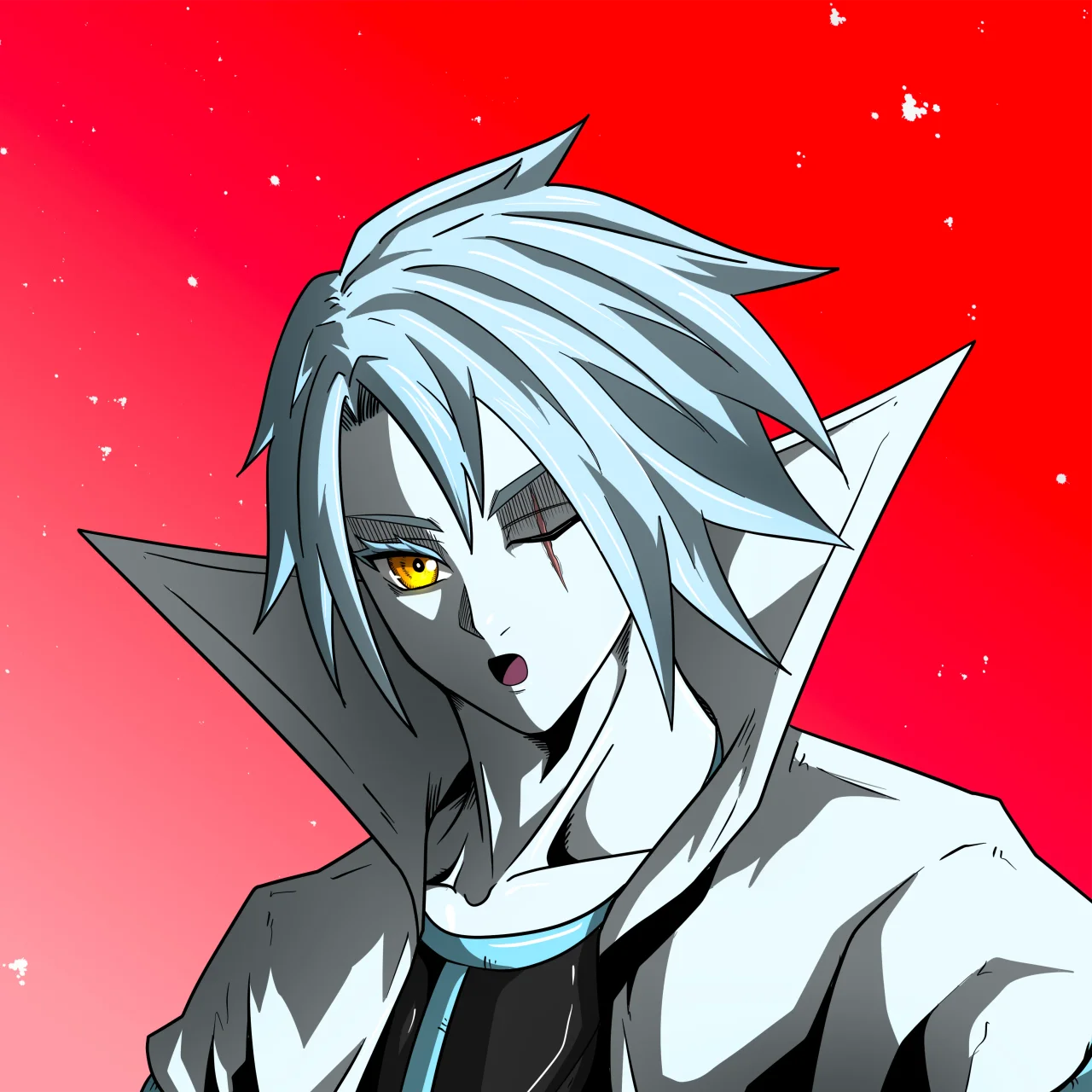 ALIEN #318. Alienzone digital collectible artwork. Eyes: Furukizu; Hair: Bôshuku; Mark: None.