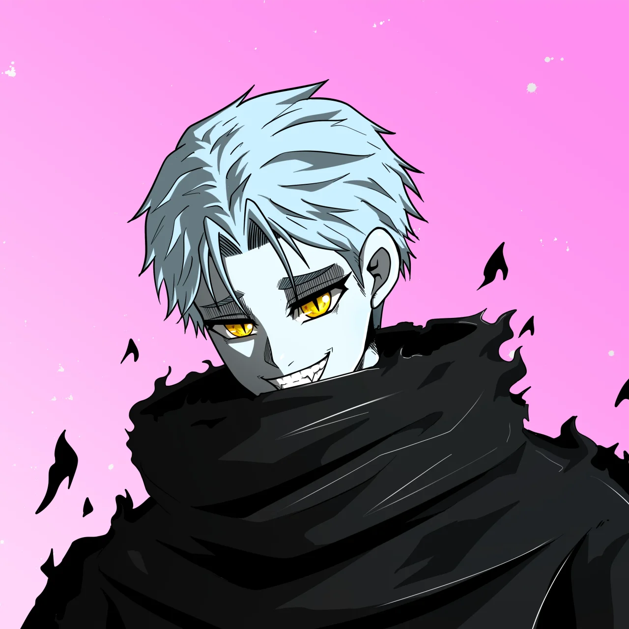 ALIEN #32. Alienzone digital collectible artwork. Eyes: Ryôshi; Hair: Ikemen; Mark: None.