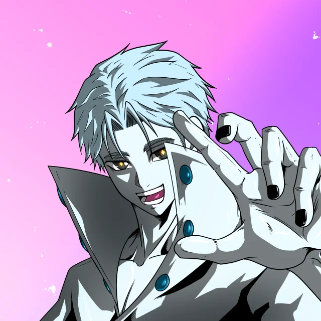 ALIEN #320. Alienzone digital collectible artwork. Eyes: Myôri; Hair: Ikemen; Mark: None.
