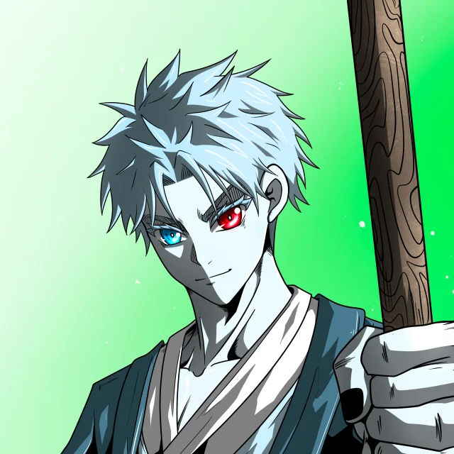 ALIEN #327. Alienzone digital collectible artwork. Eyes: Kôsaiishoku; Hair: Sanzoku; Mark: None.