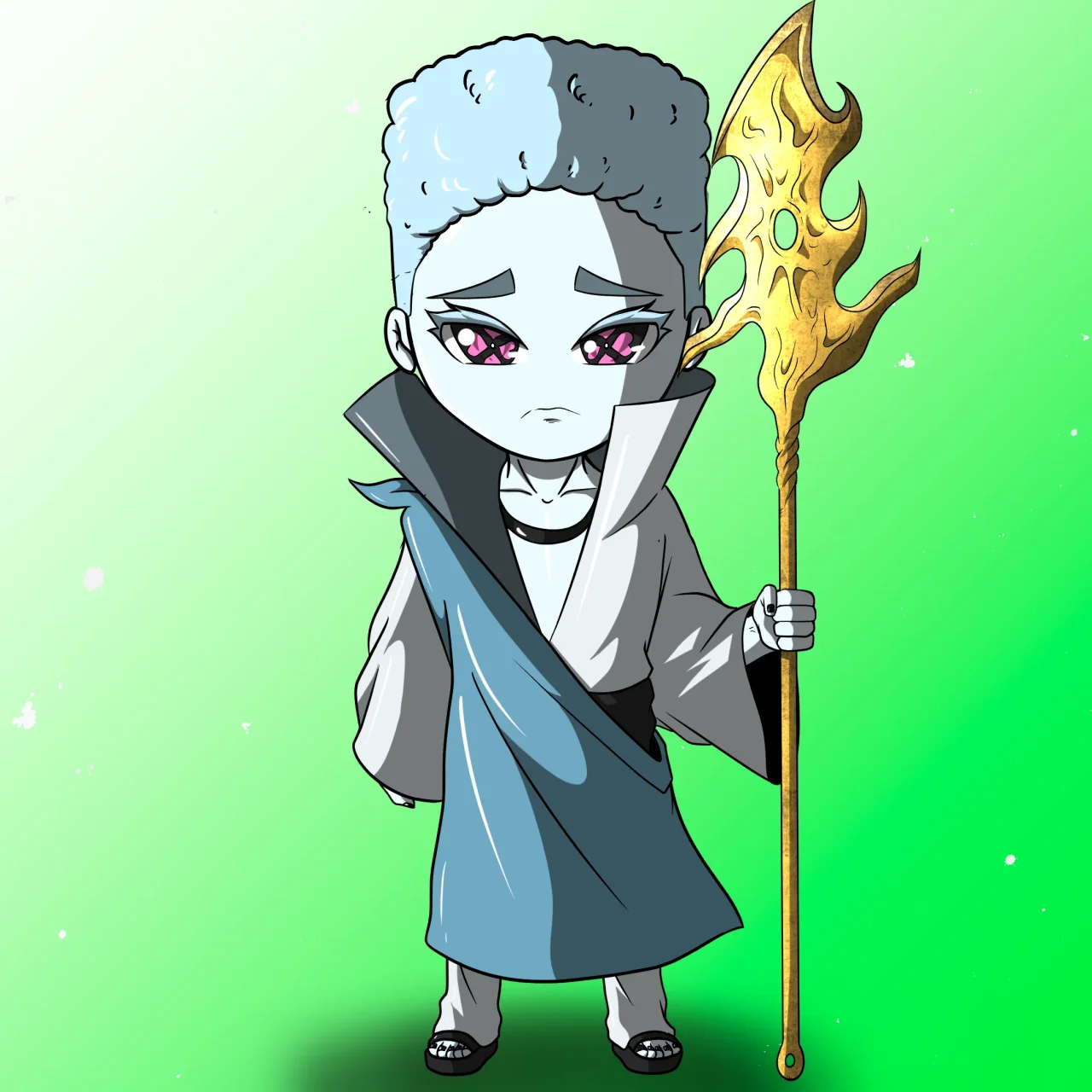 ALIEN #329. Alienzone NFT Chibi artwork.