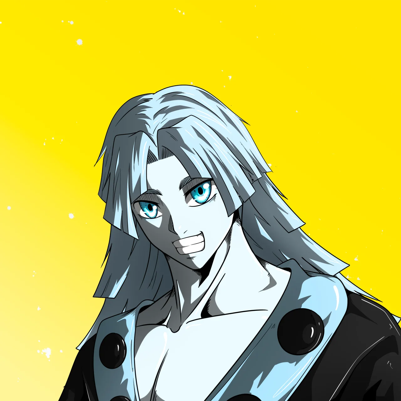 ALIEN #330. Alienzone digital collectible artwork. Eyes: Sêmoku; Hair: Zenbatsu II; Mark: None.