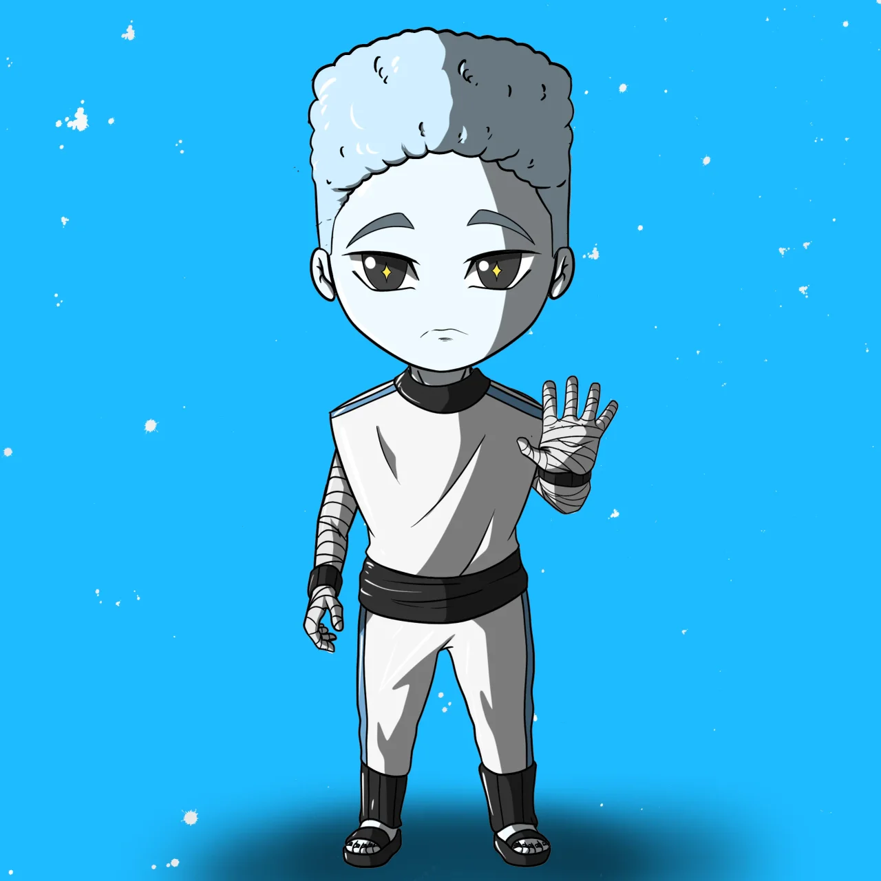ALIEN #333. Alienzone NFT Chibi artwork.