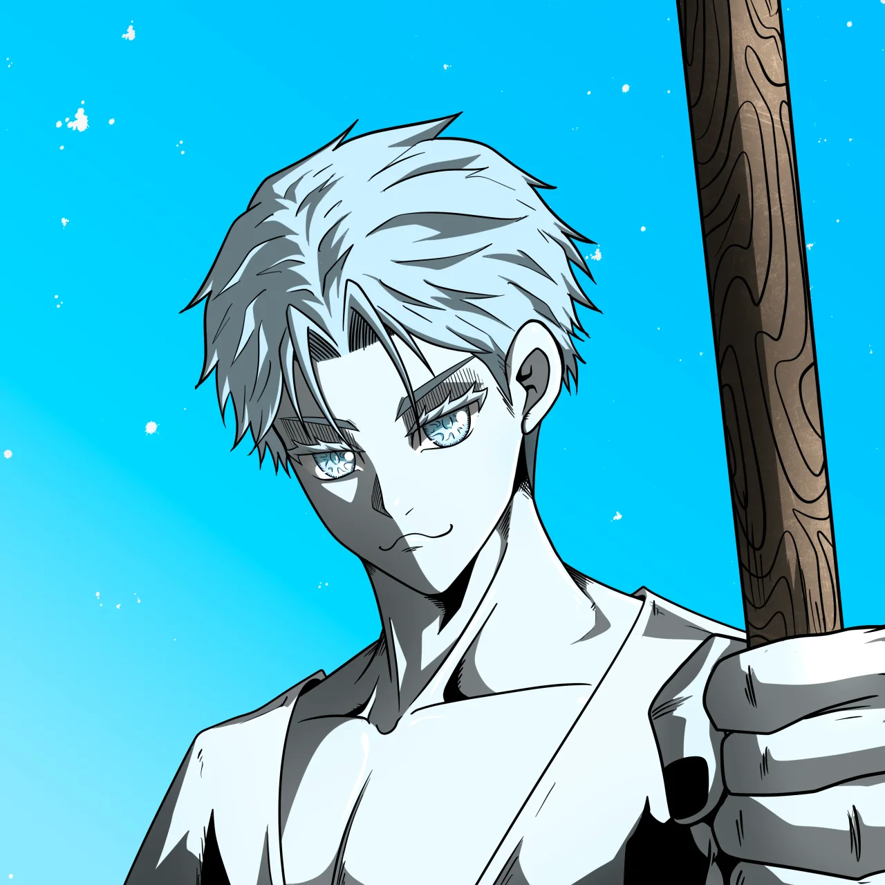 ALIEN #336. Alienzone digital collectible artwork. Eyes: Jûtenteki; Hair: Ikemen; Mark: None.