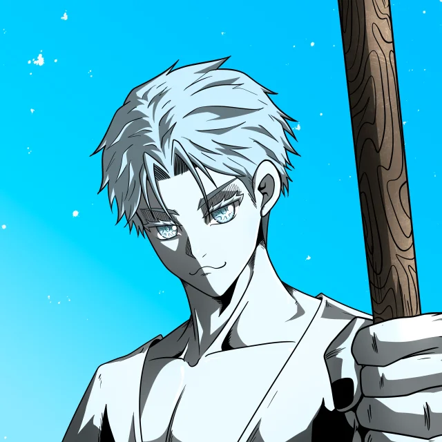ALIEN #336. Illustration du NFT Alienzone. Eyes: Jûtenteki; Hair: Ikemen; Mark: None.