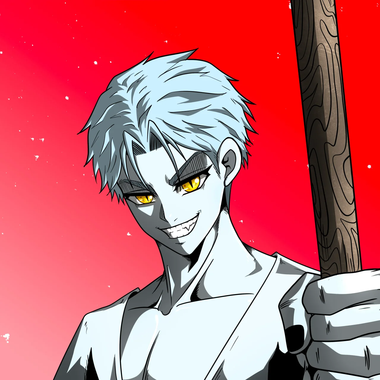 ALIEN #338. Alienzone digital collectible artwork. Eyes: Ryôshi; Hair: Ikemen; Mark: None.