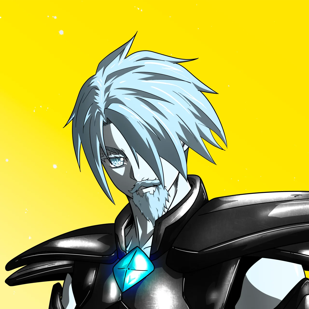 ALIEN #339. Alienzone digital collectible artwork. Eyes: Jûtenteki; Hair: Hidarime; Mark: None.