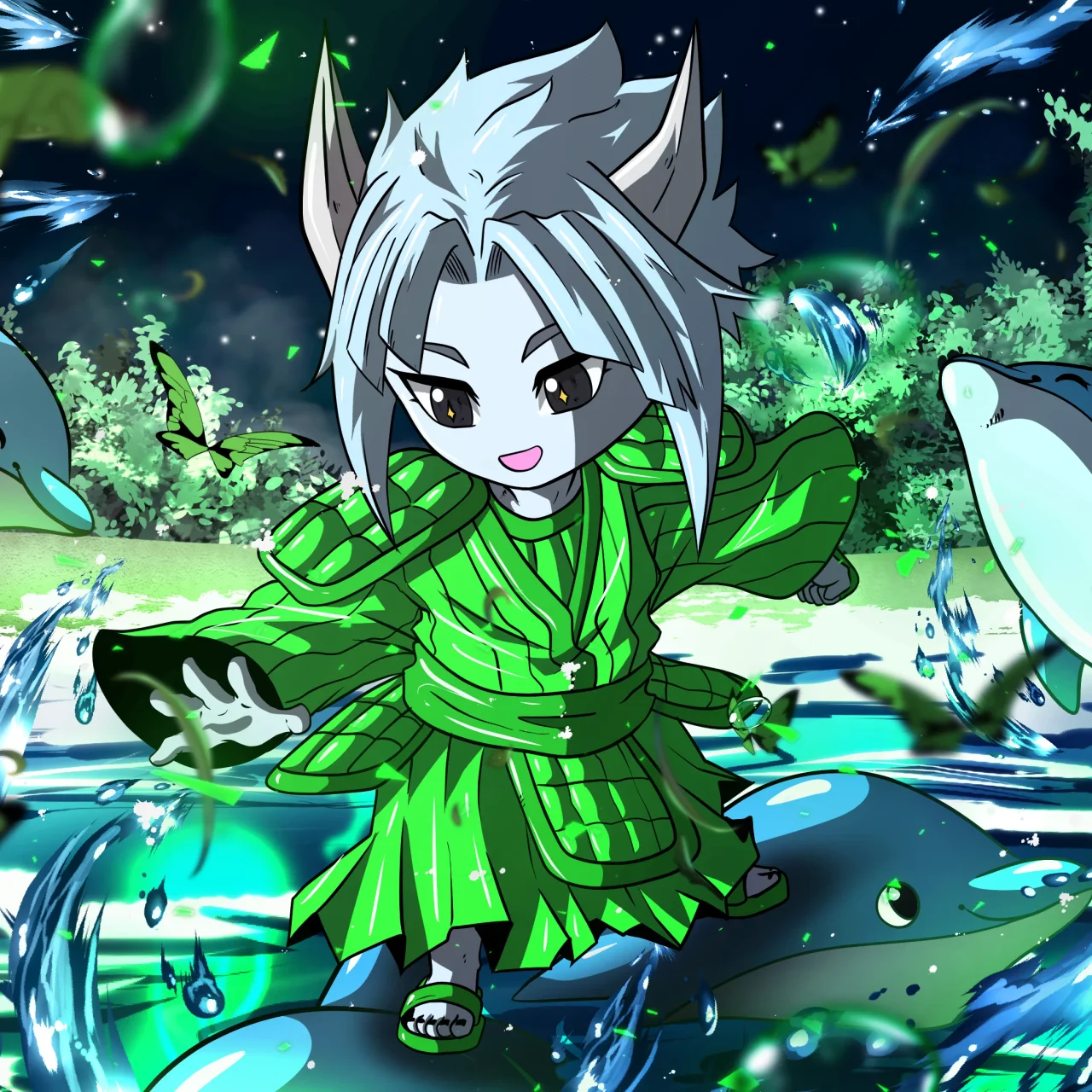 ALIEN #34. Alienzone NFT Chibi artwork.