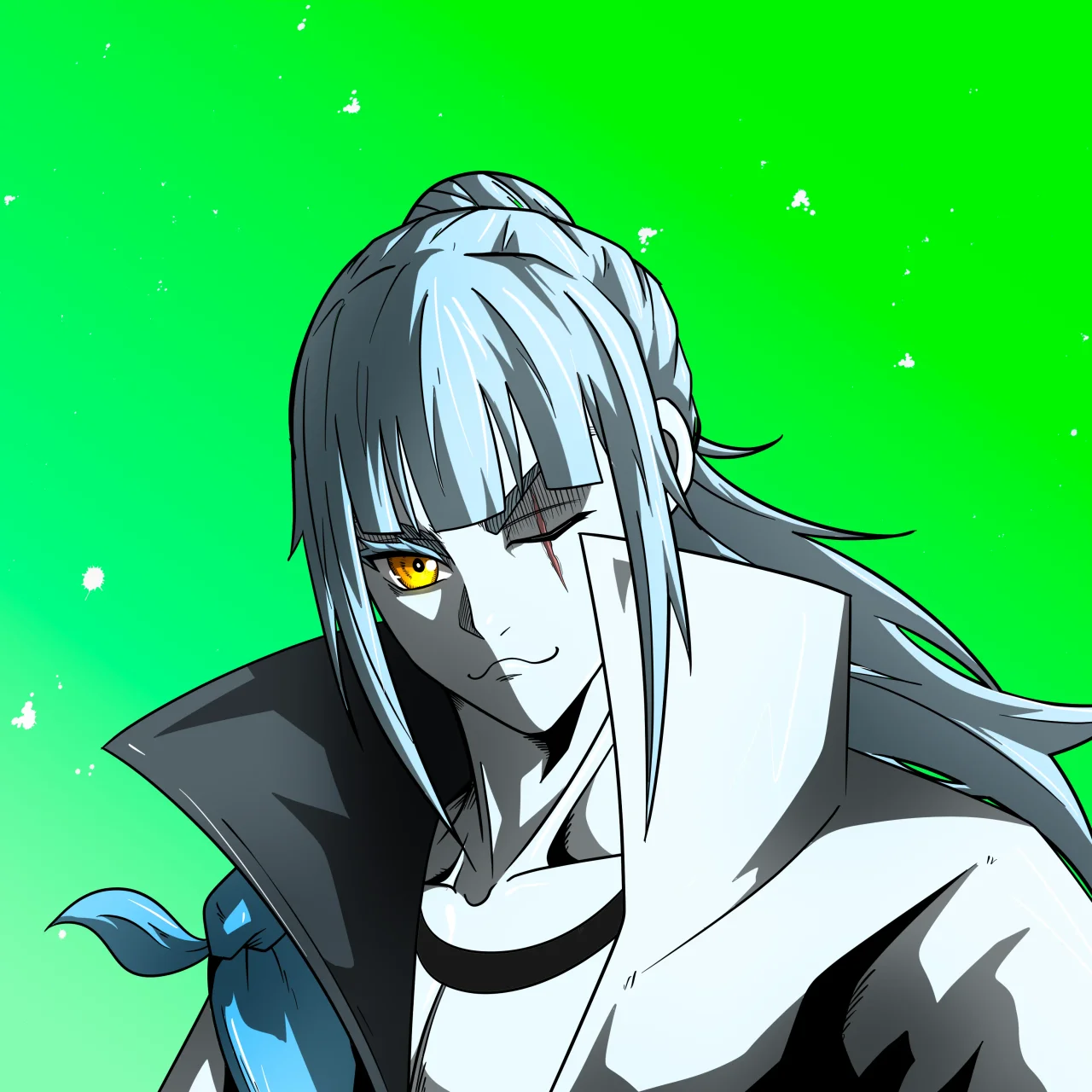 ALIEN #342. Alienzone digital collectible artwork. Eyes: Furukizu; Hair: Kêkan II; Mark: None.