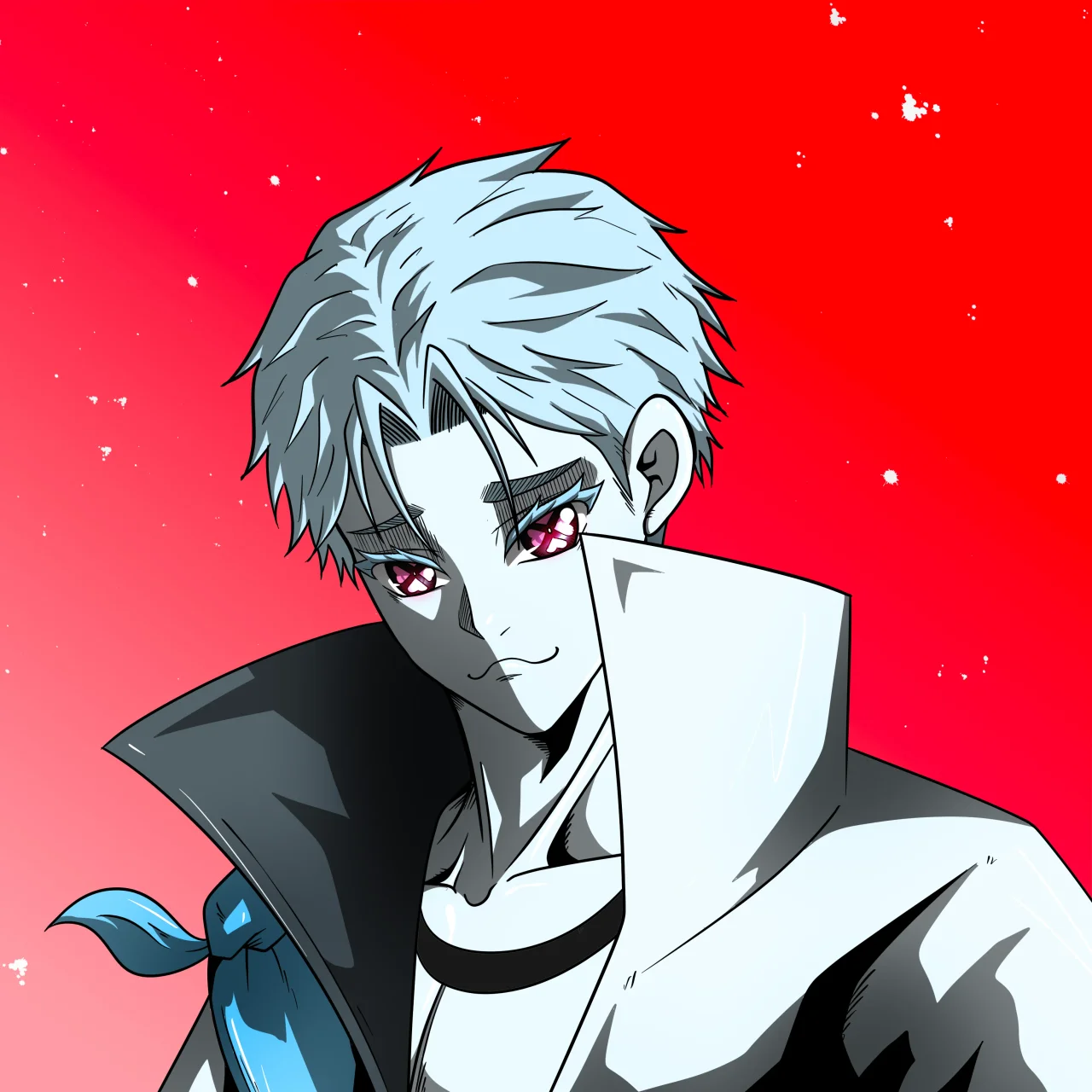 ALIEN #356. Alienzone digital collectible artwork. Eyes: Shinmoku; Hair: Ikemen; Mark: None.