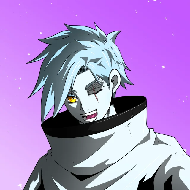 ALIEN #37. Alienzone digital collectible artwork. Eyes: Furukizu; Hair: Migime; Mark: None.