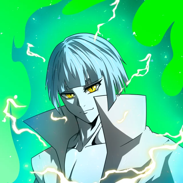 ALIEN #38. Alienzone digital collectible artwork. Eyes: Ryôshi; Hair: Taregami; Mark: None.