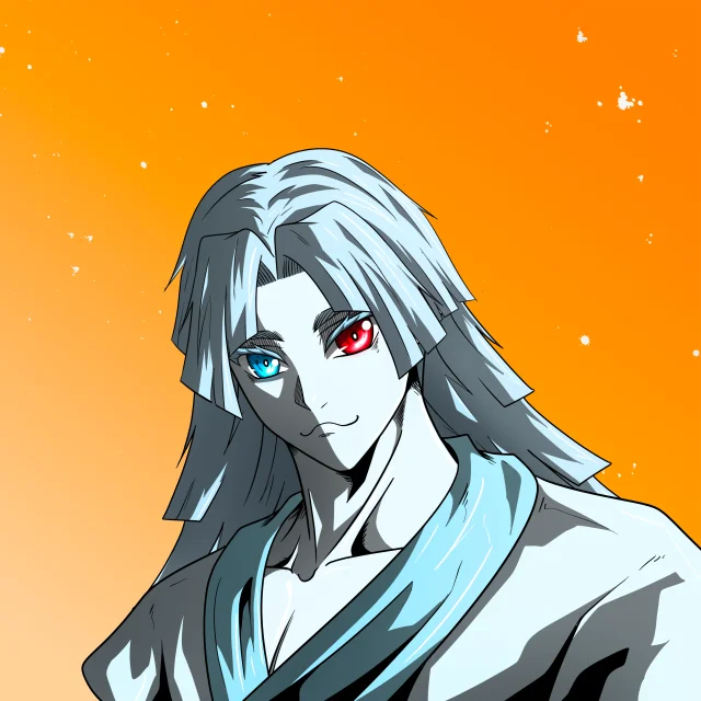 ALIEN #388. Illustration du NFT Alienzone. Eyes: Kôsaiishoku; Hair: Zenbatsu II; Mark: None.