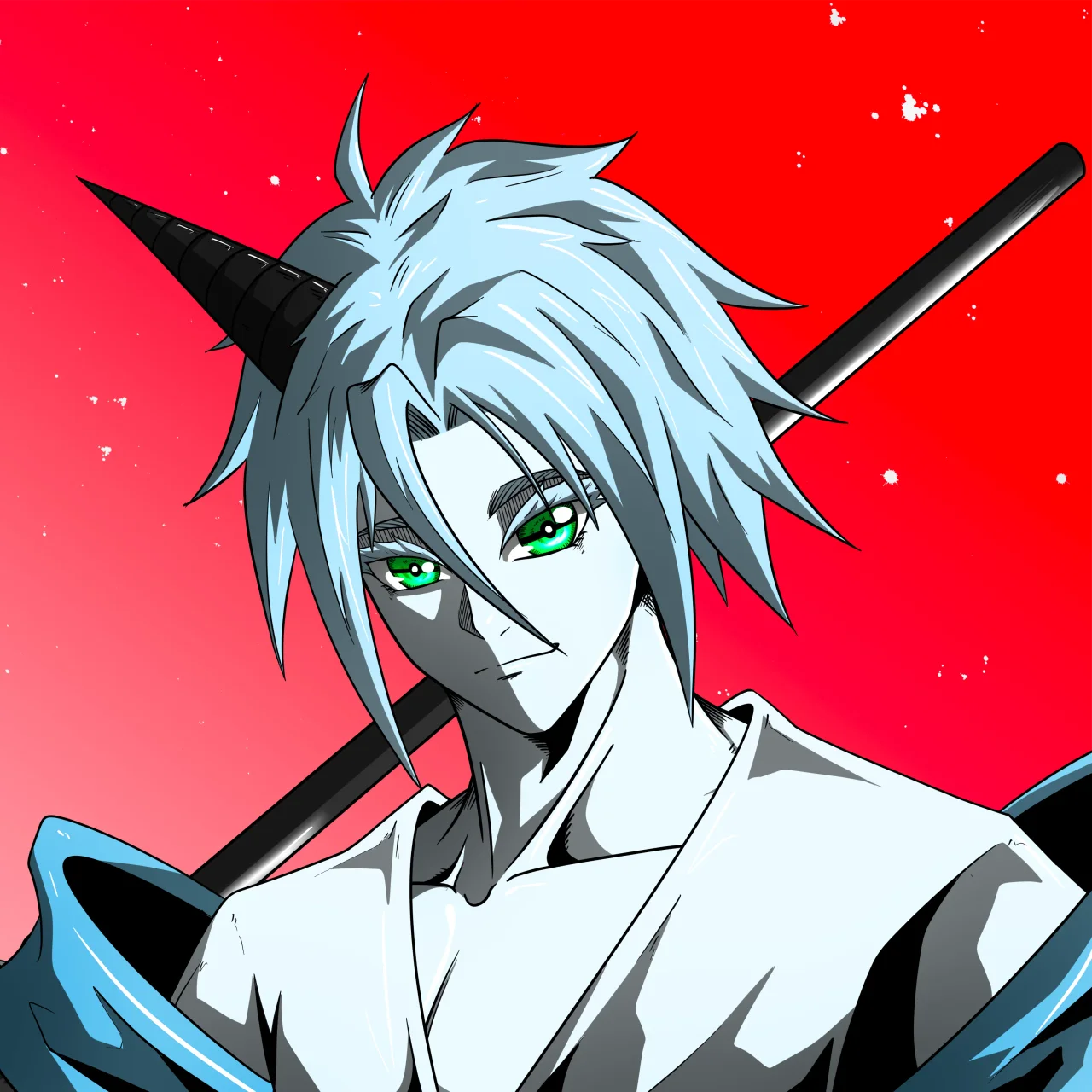 ALIEN #392. Alienzone digital collectible artwork. Eyes: Kôhaimoku; Hair: Anben; Mark: None.