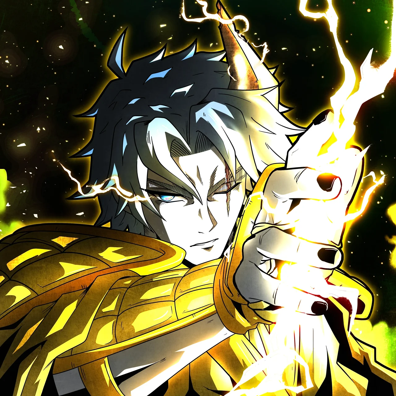 ALIEN #401. Alienzone digital collectible artwork. Eyes: Kiiro no Me; Hair: Kiiro no Kami; Mark: Yellow.