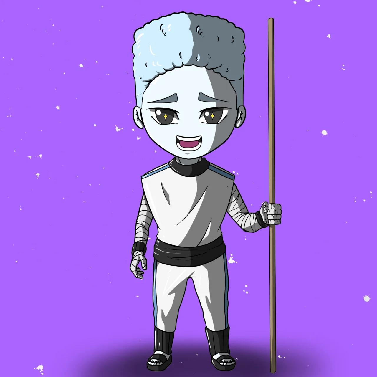 ALIEN #406. Alienzone NFT Chibi artwork.