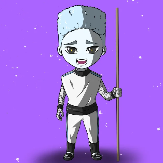 ALIEN #406. Version Chibi du NFT Alienzone.