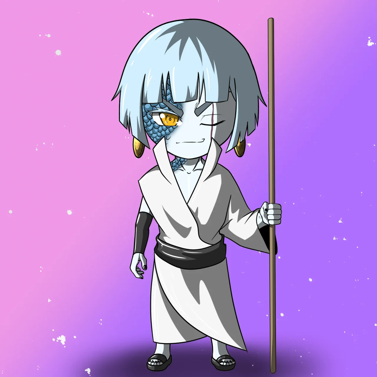 ALIEN #411. Version Chibi du NFT Alienzone.
