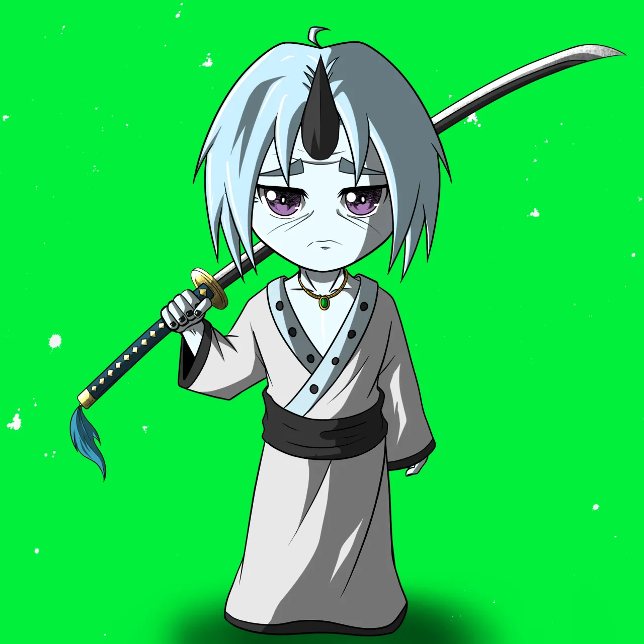 ALIEN #422. Alienzone NFT Chibi artwork.